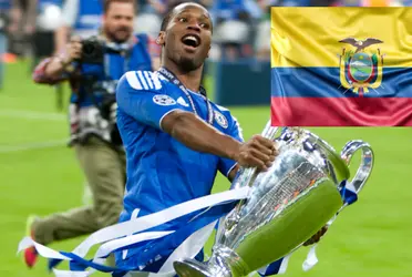 Didier Drogba es considerano uno de los mejores delanteros en el mundo y conoce a un ecuatoriano