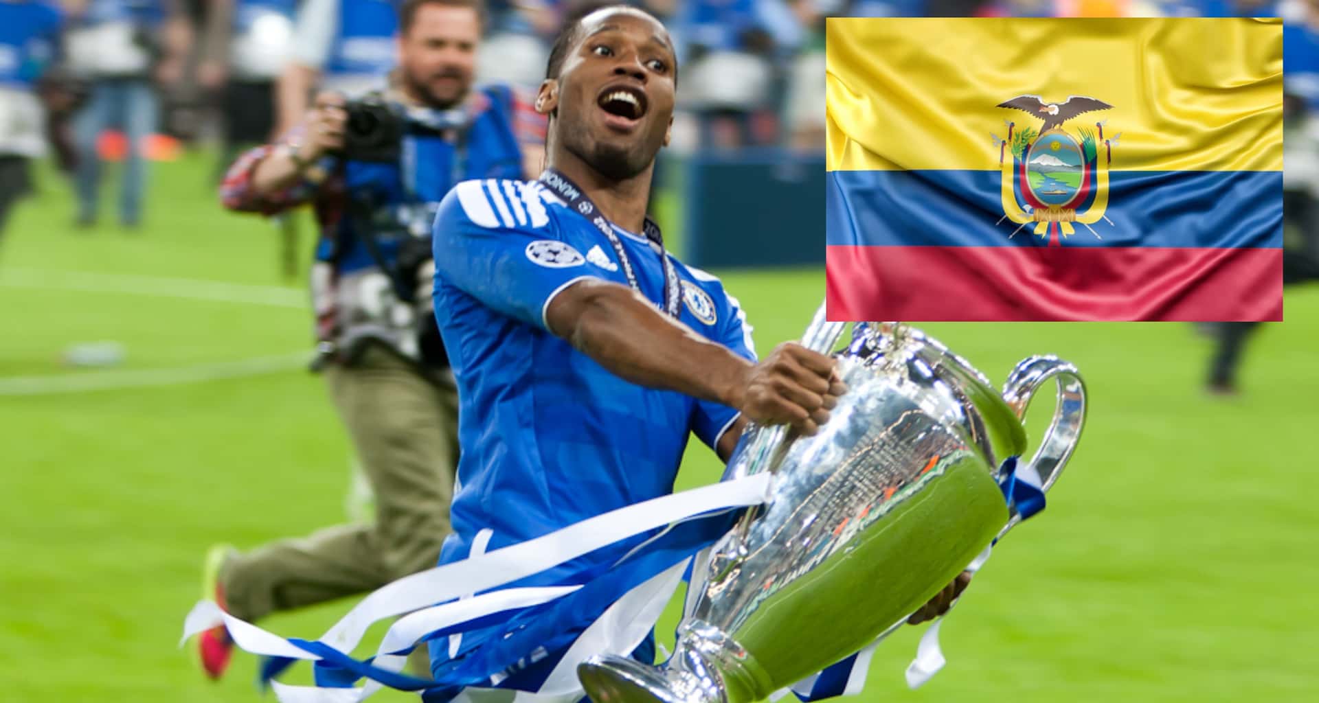 Didier Drogba es considerano uno de los mejores delanteros en el mundo y conoce a un ecuatoriano