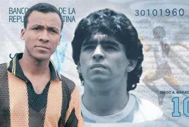 Diego Armando Maradona tiene un billete con su cara en Argentina