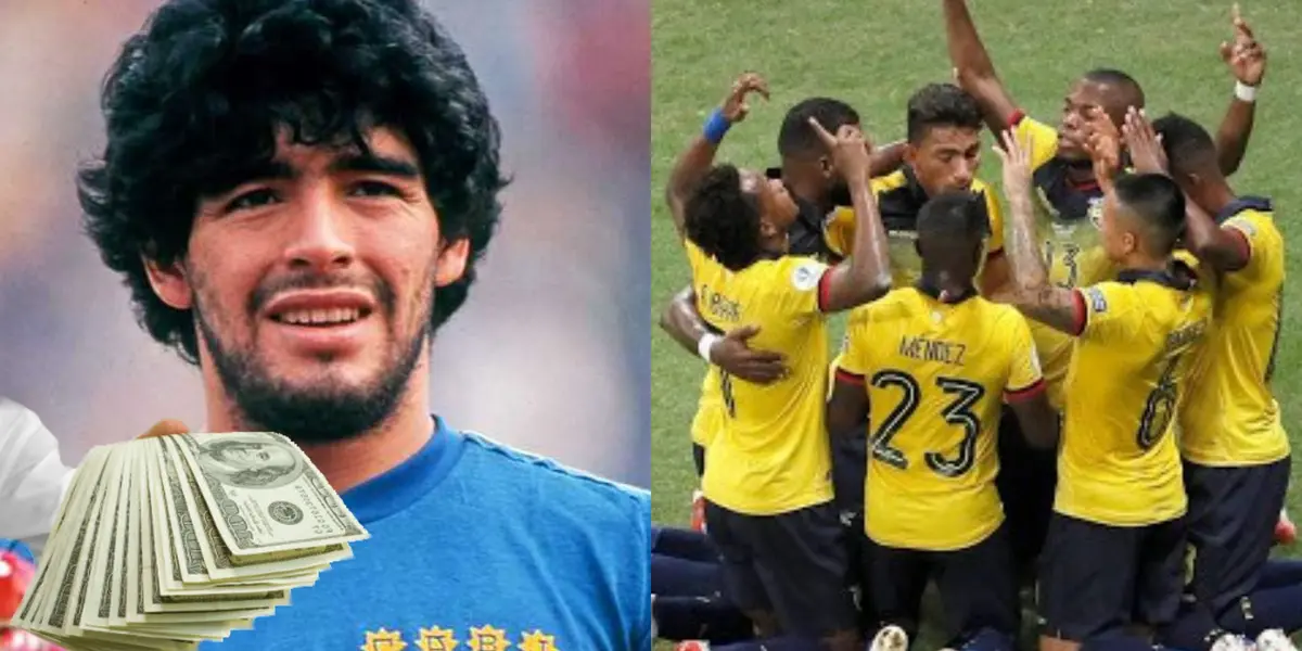 Diego Maradona es uno de los grandes jugadores en la historia en el fútbol y vio jugar a un ecuatoriano