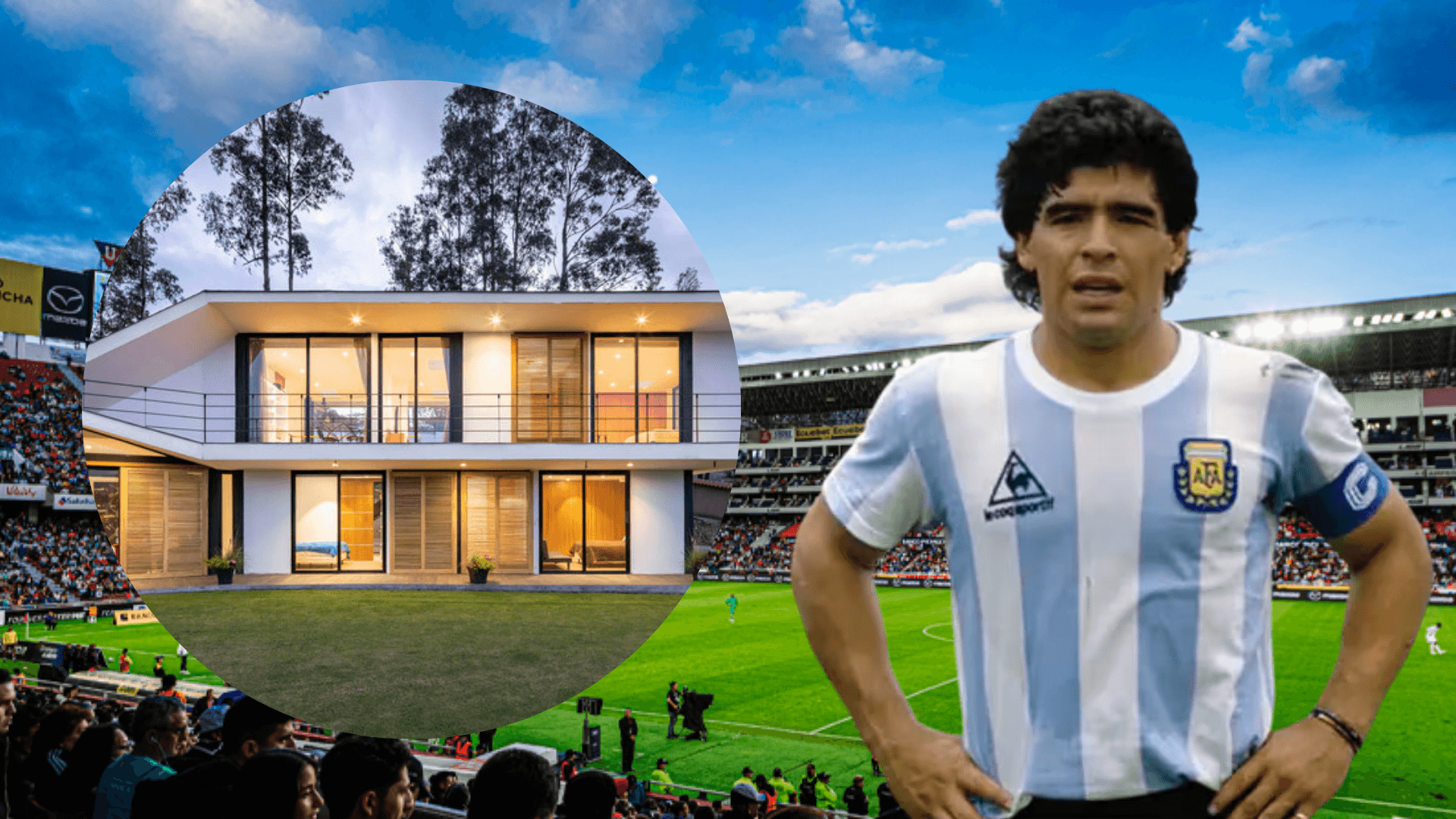 Diego Maradona (Foto tomada de: Liga de Quito/La Nación/Archdaily)