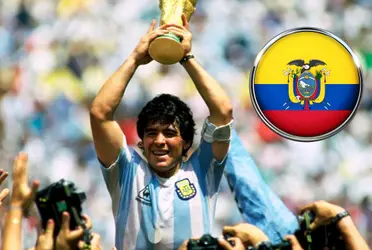 Diego Maradona tenía un afecto especial con el futbolista ecuatoriano