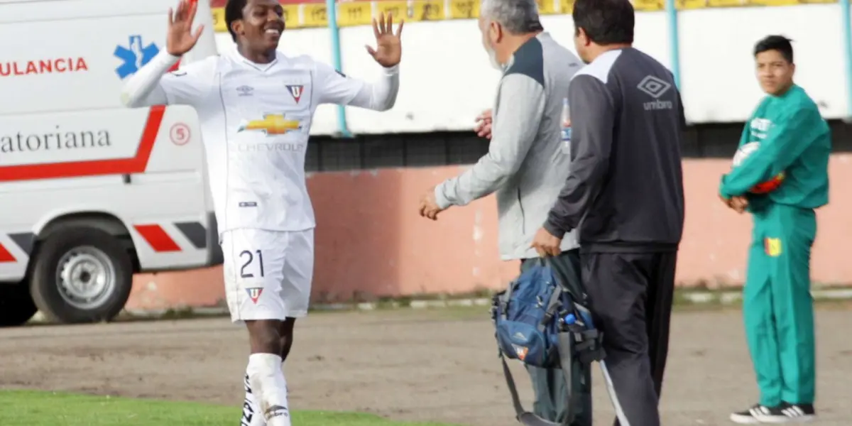 Djorkaeff Reasco le dio la victoria a Liga de Quito con un golazo y sorprendió más la celebración