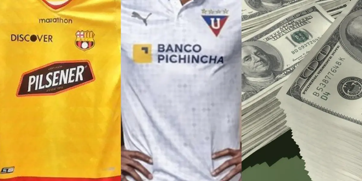 Dos de los equipos más importantes del Ecuador tiene el auspicio de la marca Discover pero ¿cuánto cobra cada club?