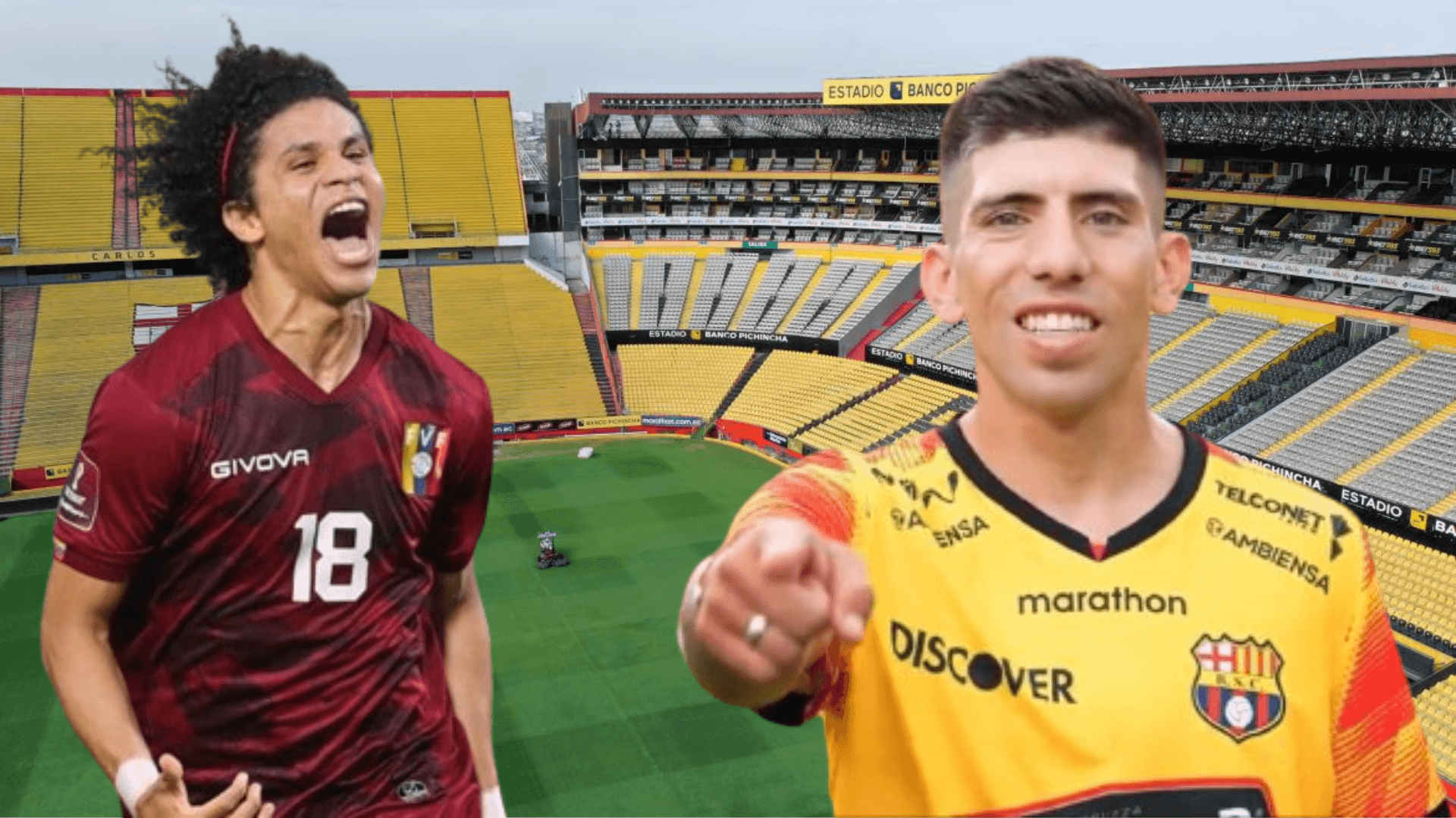 Eduard Bello y Braian Oyola (Foto tomada de: Extra/TyC Sports/Barcelona SC)