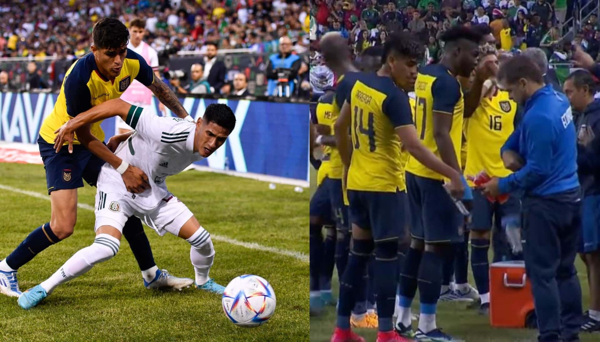 El árbitro decidió parar el partido porque hubo problemas desde las gradas
