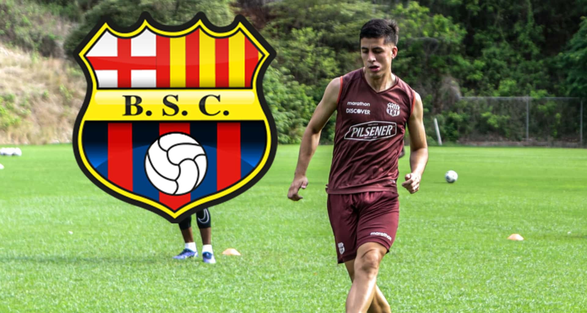El argentino entrenó de manera oficial con Barcelona SC y no pasó desapercibido