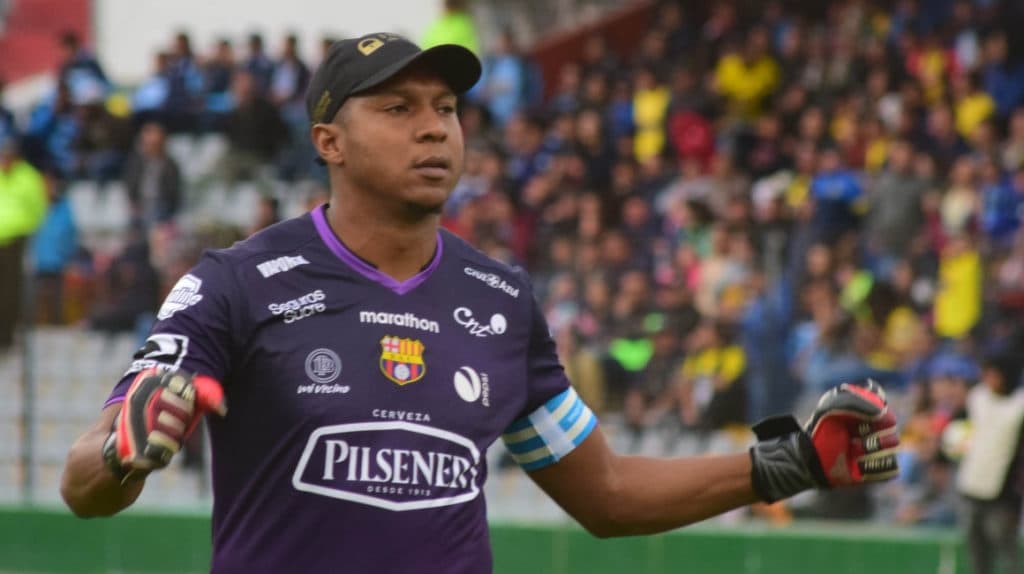 El arquero ecuatoriano en la parte final de su carrera