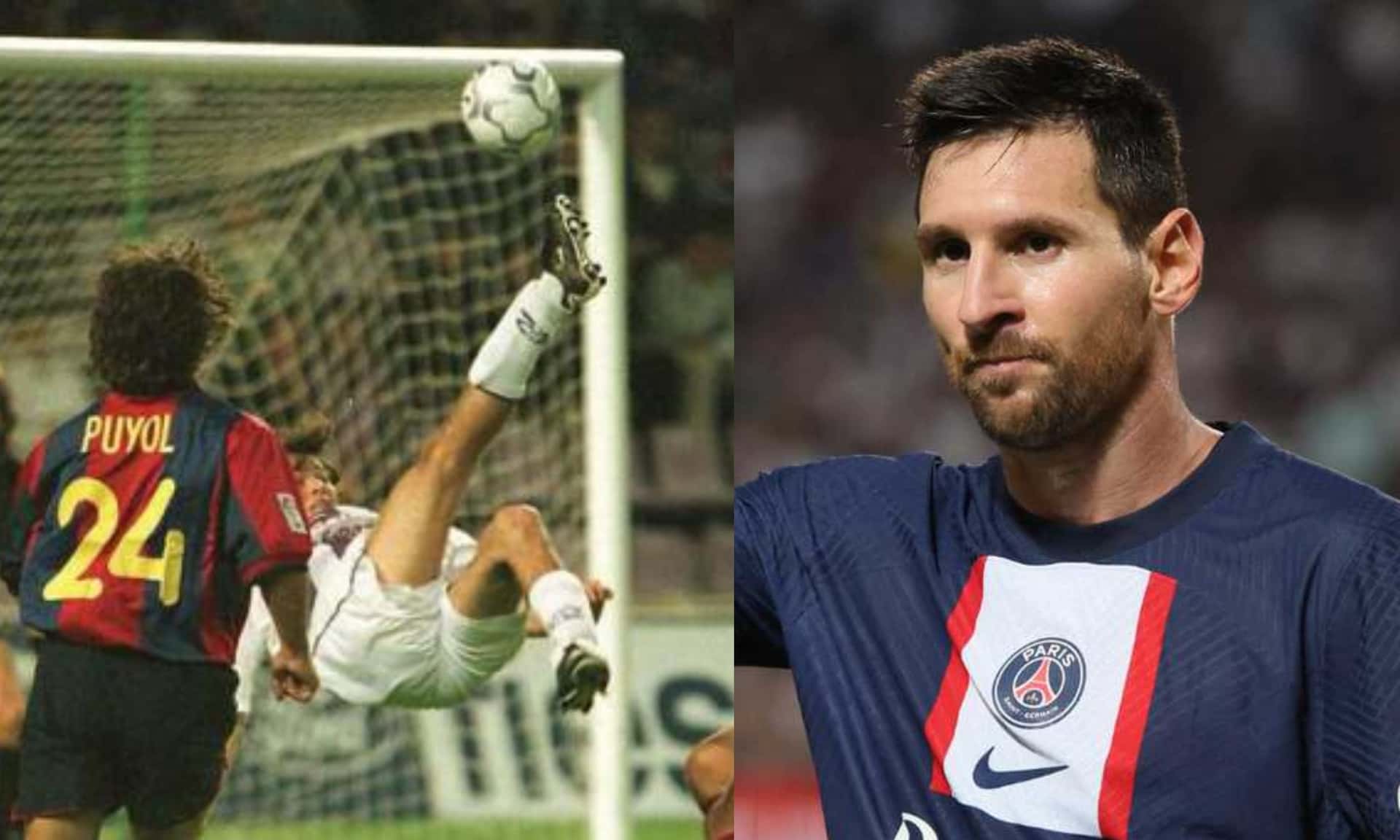El astro argentino hizo una chilena idéntica a la del ecuatoriano cuando jugaba en el Valladolid