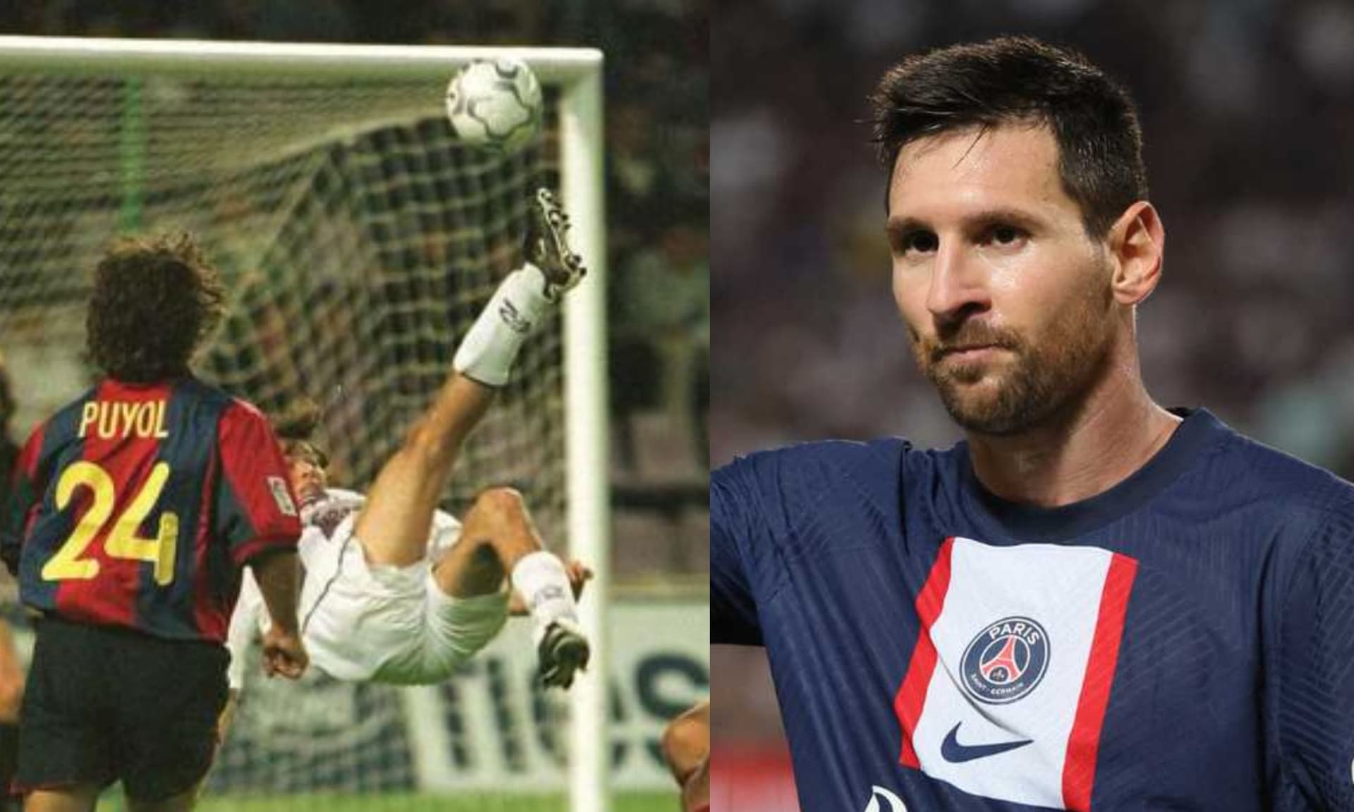 El astro argentino hizo una chilena idéntica a la del ecuatoriano cuando jugaba en el Valladolid