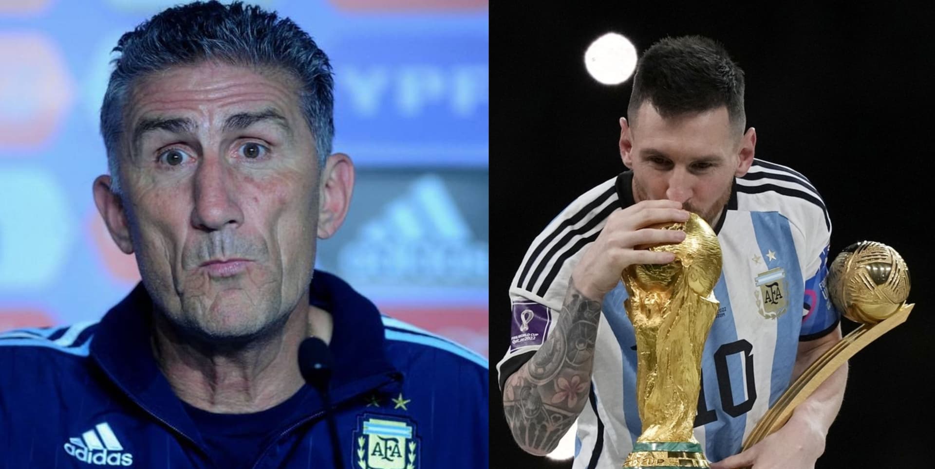 El astro argentino le hizo una promesa a Lionel Messi