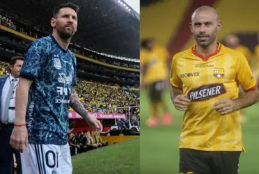 El astro argentino Lionel Messi quedó sorprendido con el Monumental, pero al parecer Javier Mascherano no piensa lo mismo