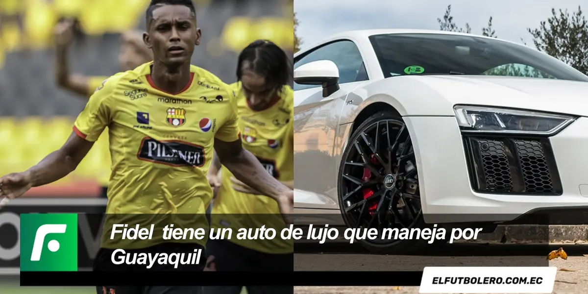 El atacante de Barcelona SC maneja un automóvil deportivo de primera categoría, y lo mostró por su cuenta de Instagram
