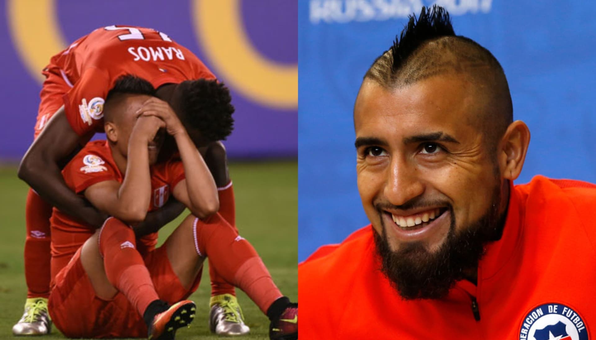 El chileno Arturo Vidal se burló de Perú luego de perder en la repesca contra Australia