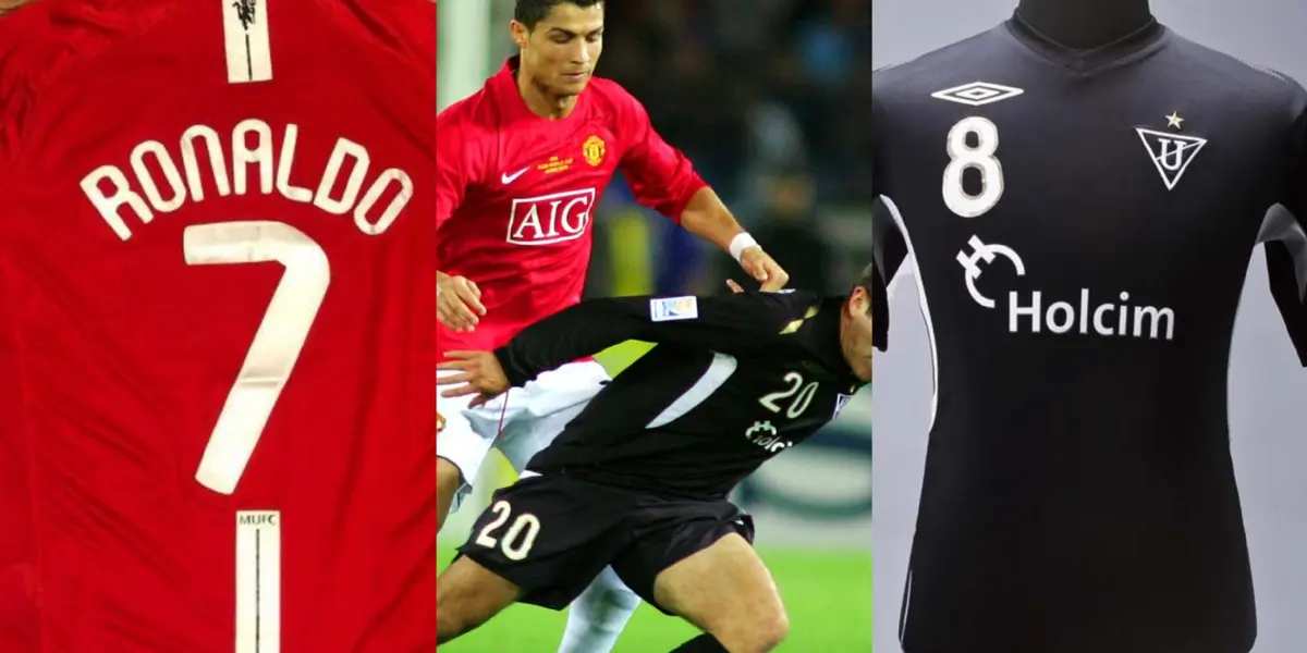 El crack de la Juventus se le acercó a un jugador de LDU para pedirle su camiseta, ahora la tiene entre su colección