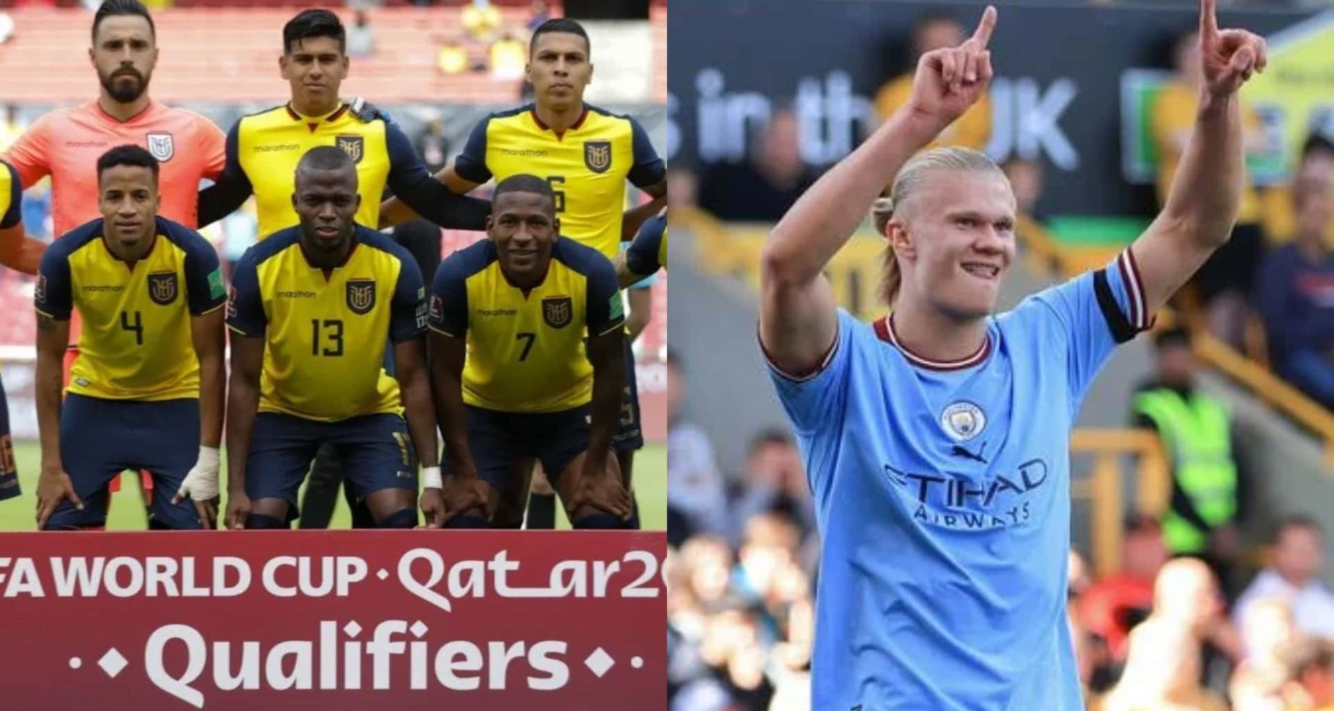El delantero tiene un potente pegada, así como Erling Haaland, y puede ser una opción para la Selección Ecuatoriana