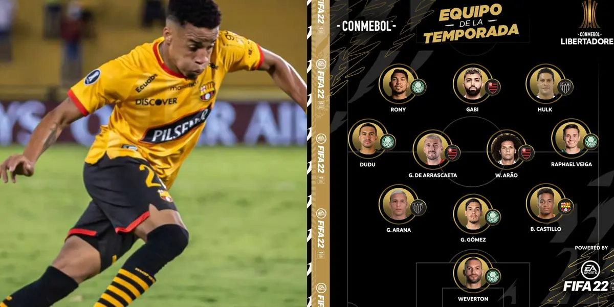 El ecuatoriano conforma el 11 ideal de la Copa Libertadores, junto a jugadores como Gabriel Barbosa, Hulk de Souza, entre otros
