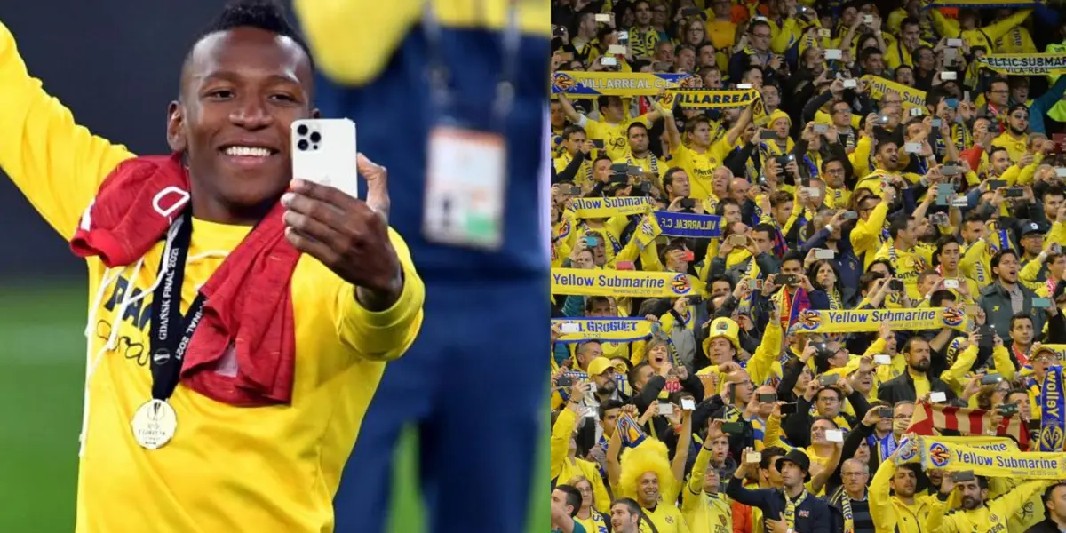El ecuatoriano jugó un gran partido con el Villarreal y en una jugada hizo que la hinchada lo aplaudiera