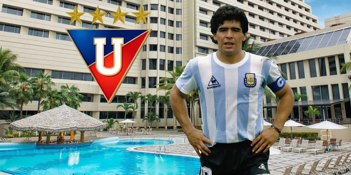 El ecuatoriano le ganó un partido a Maradona y además es dueño de un prestigioso hotel