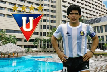 El ecuatoriano le ganó un partido a Maradona y además es dueño de un prestigioso hotel