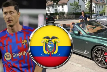 El ecuatoriano tiene un auto de lujo y recientemente lo subió en redes sociales 