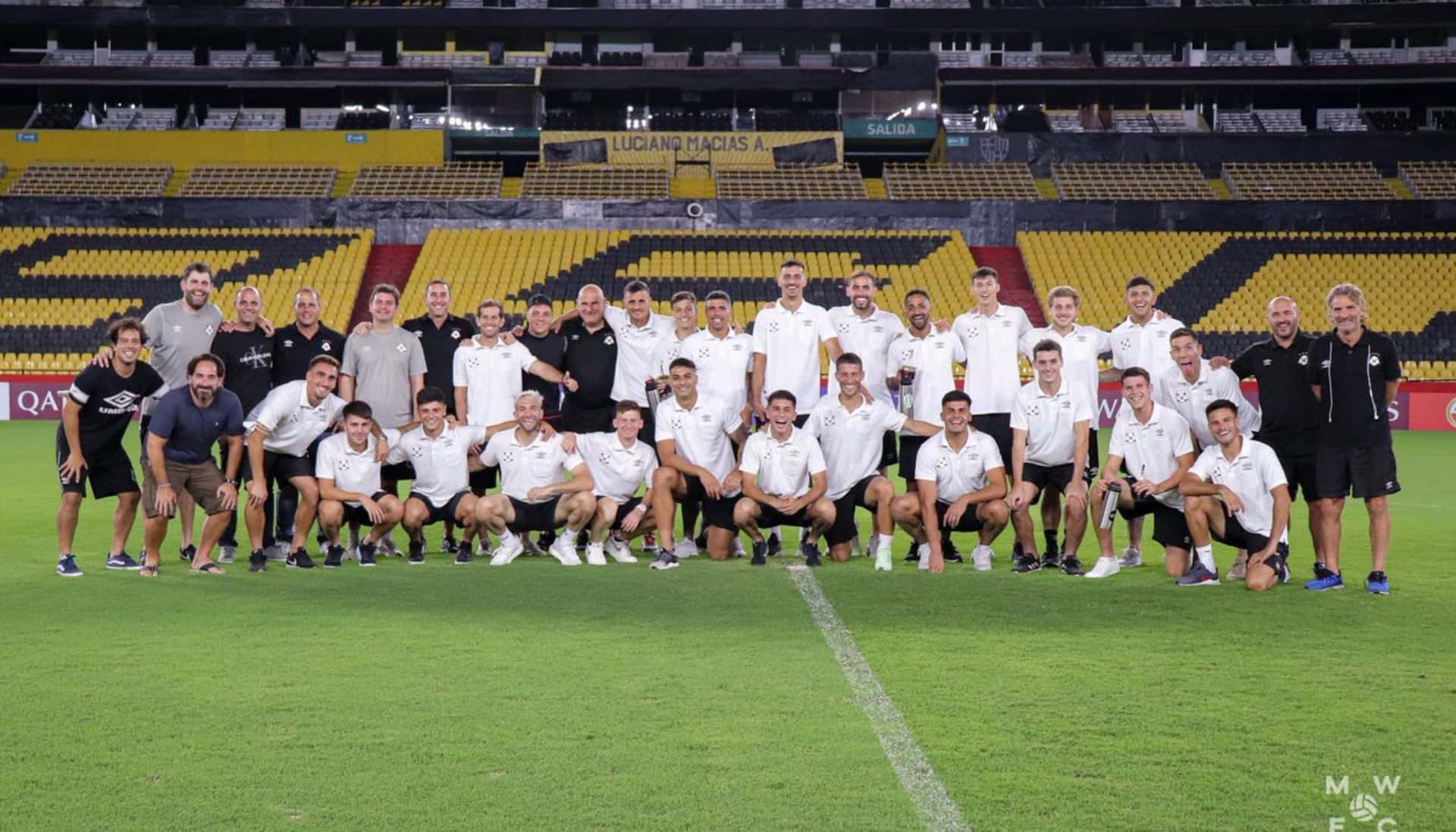 El equipo uruguayo viene con todo ante Barcelona SC y a pesar de no ser favoritos vienen con todo