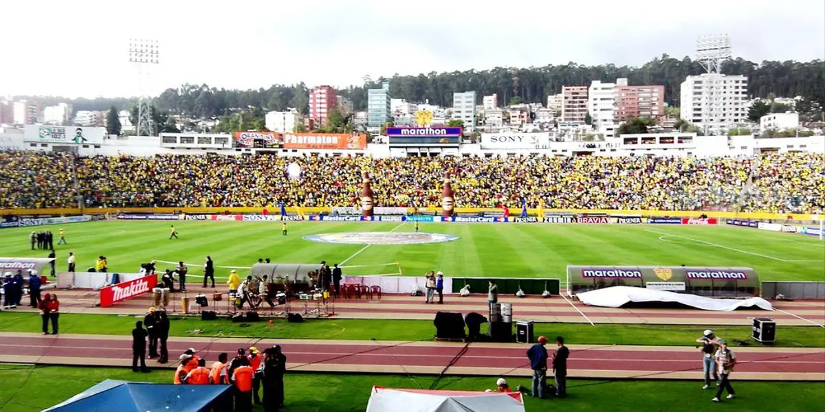 El estadio Atahualpa iniciará su etapa de remodelación según confirmó el presidente de la FEF, Francisco Egas