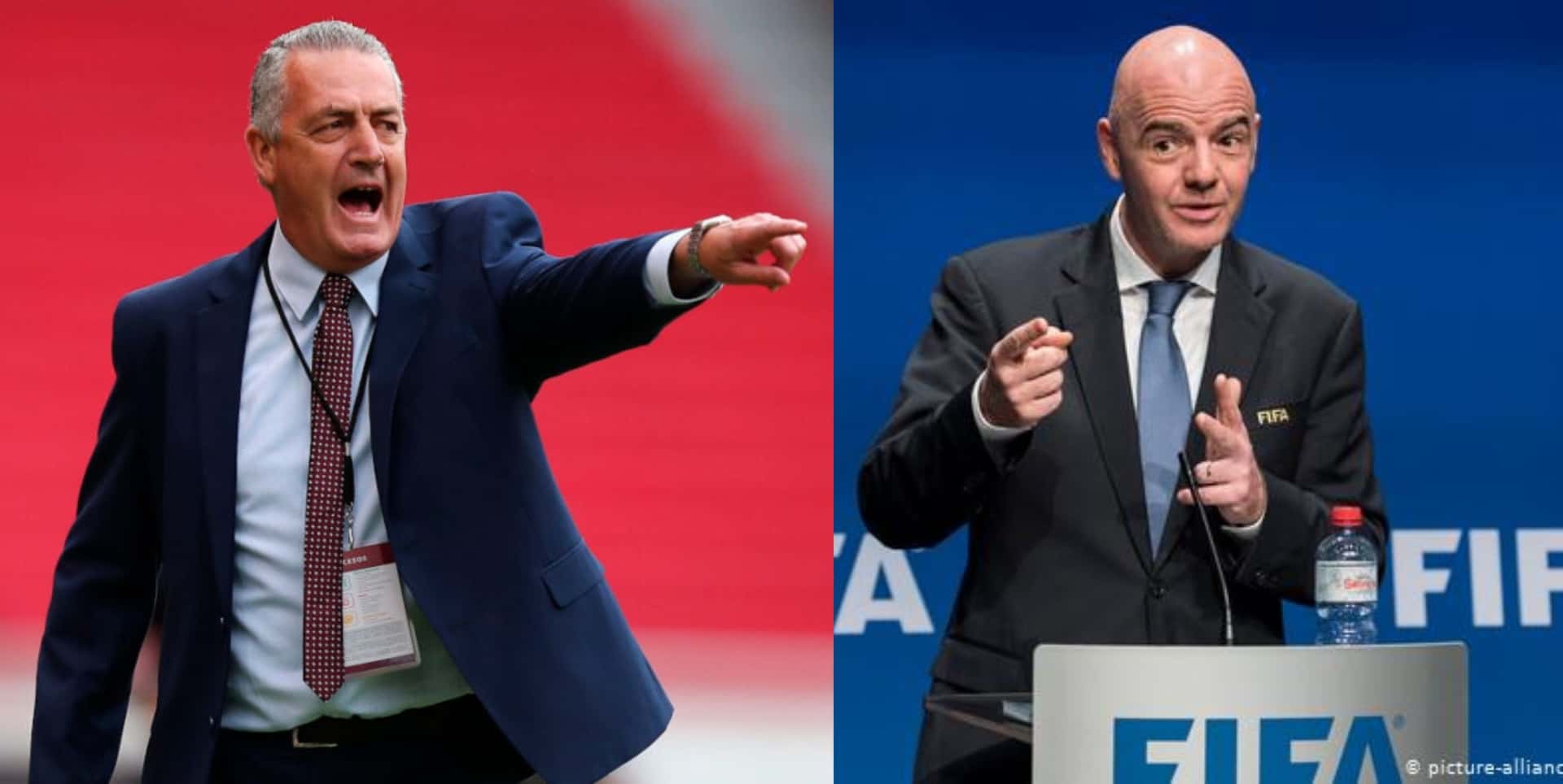 El estratega argentino demostró su molestia por el cambio de la FIFA