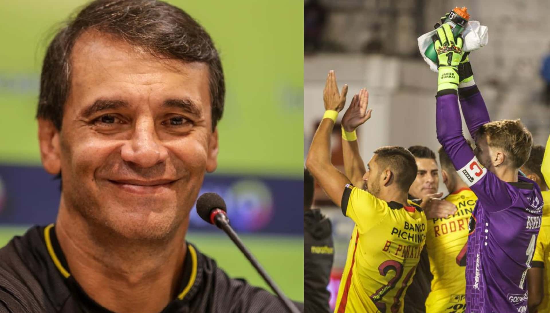 El estratega argentino habló de como le va a Barcelona en la Liga Pro y sorprendió con lo que dijo