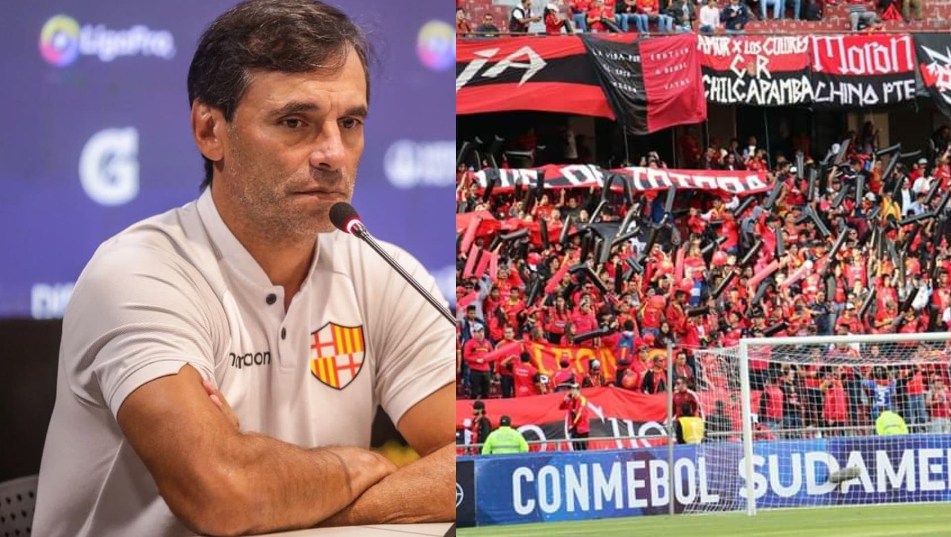 El estratega argentino se molestó con lo que le dijeron los hinchas del deportivo Cuenca