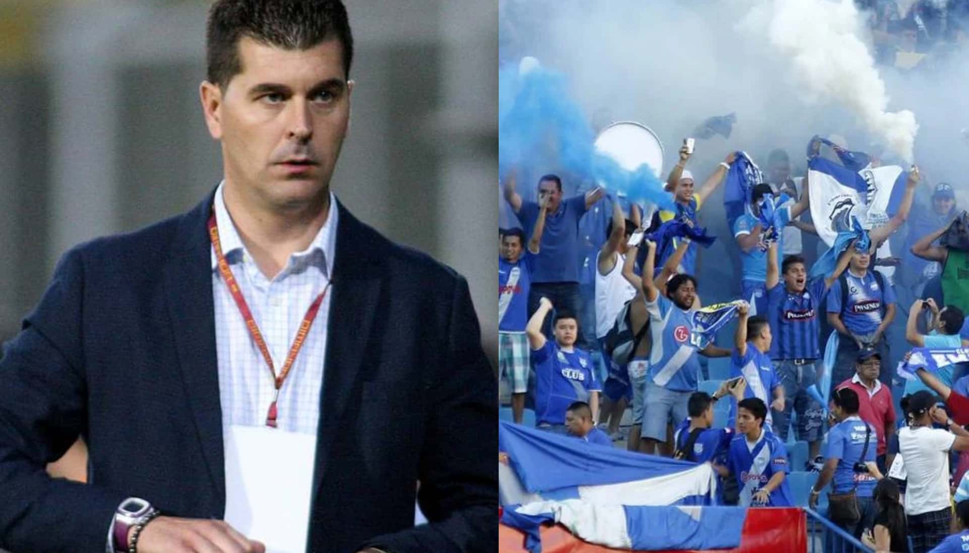El estratega español les dejó un mensaje a los hinchas que apoyaron a Emelec contra Gualaceo