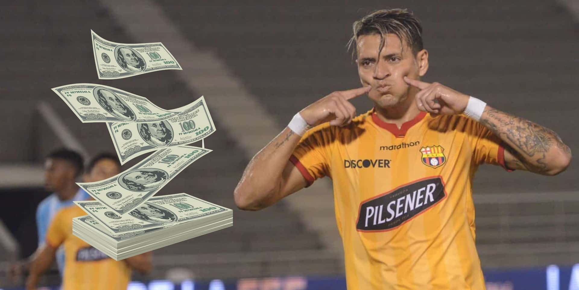 El futbolista ya no juega en Barcelona SC, pero el equipo aún no le cancela la totalidad