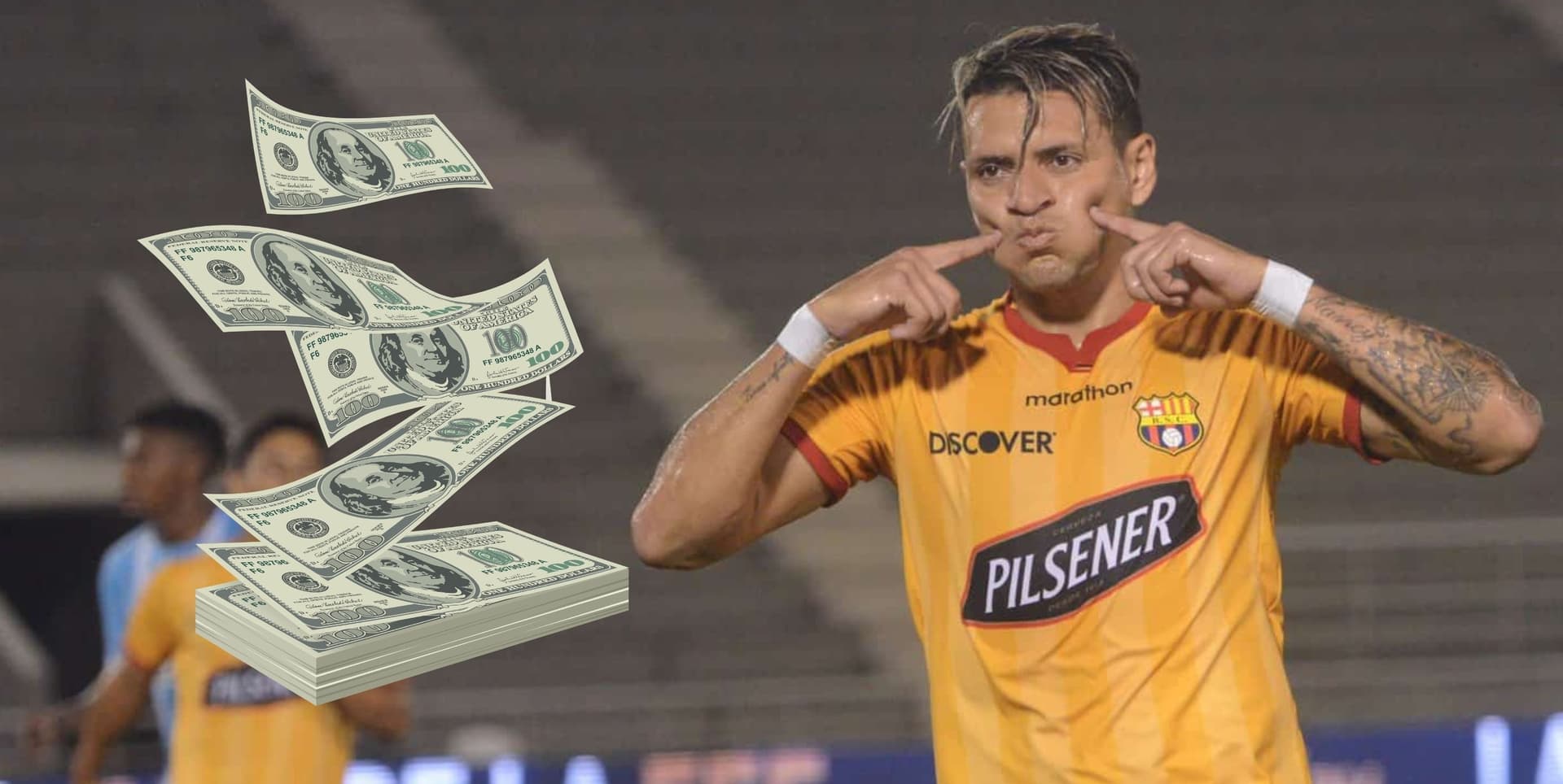 El futbolista ya no juega en Barcelona SC, pero el equipo aún no le cancela la totalidad