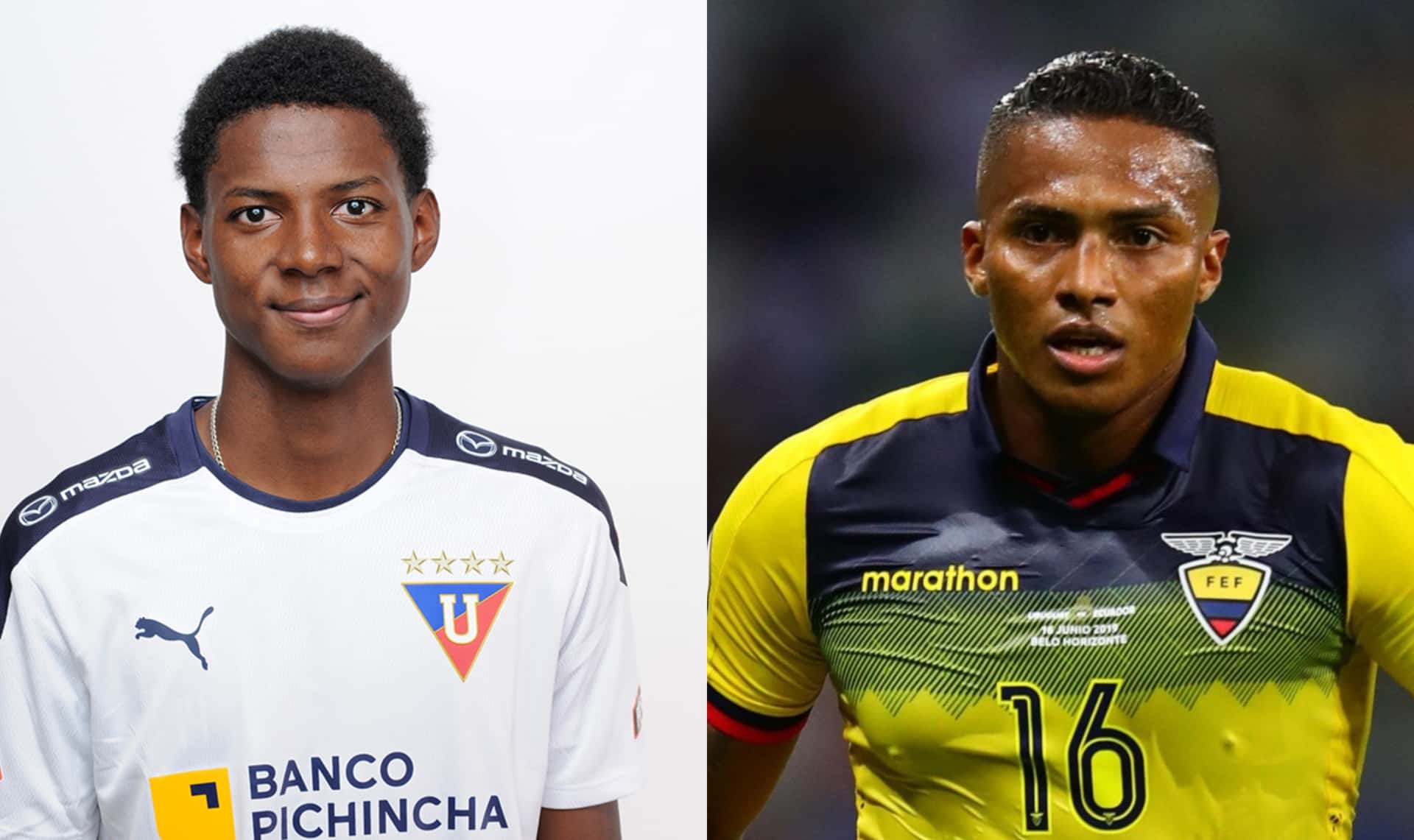 El joven ecuatoriano debutó con la selección de mayores en el partido amistoso ante México