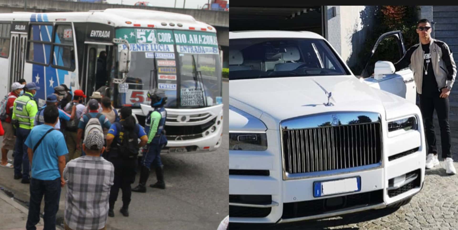 El jugador conduce el mismo carro que Cristiano Ronaldo