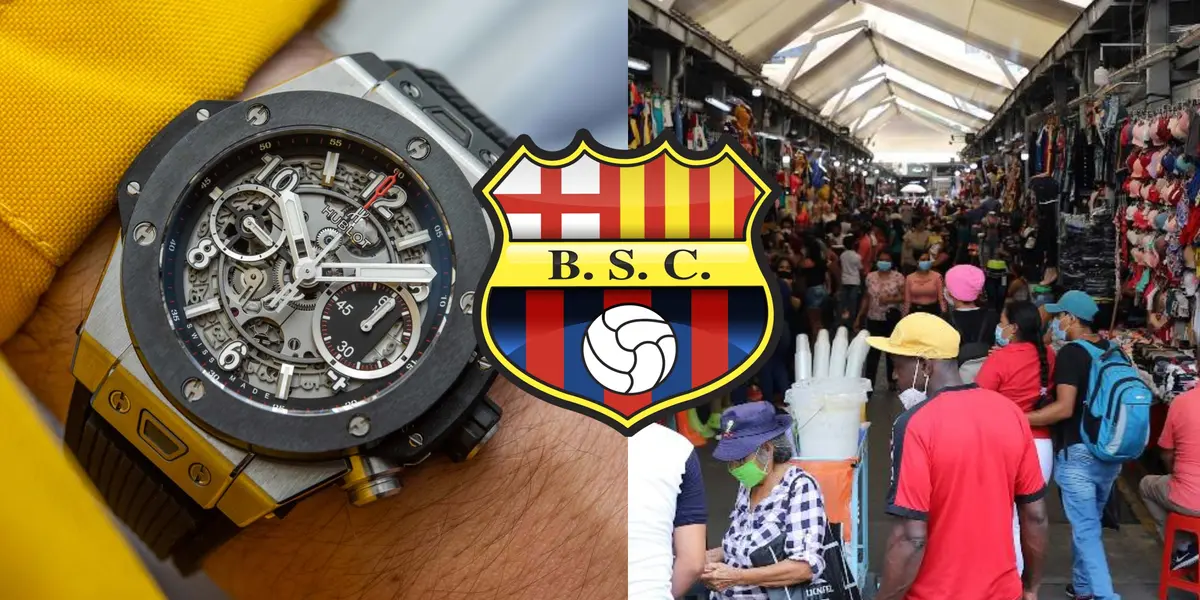 El jugador confesó que para ganarse la vida vendía zapatos y ropa de la Bahía a los jugadores de Barcelona SC