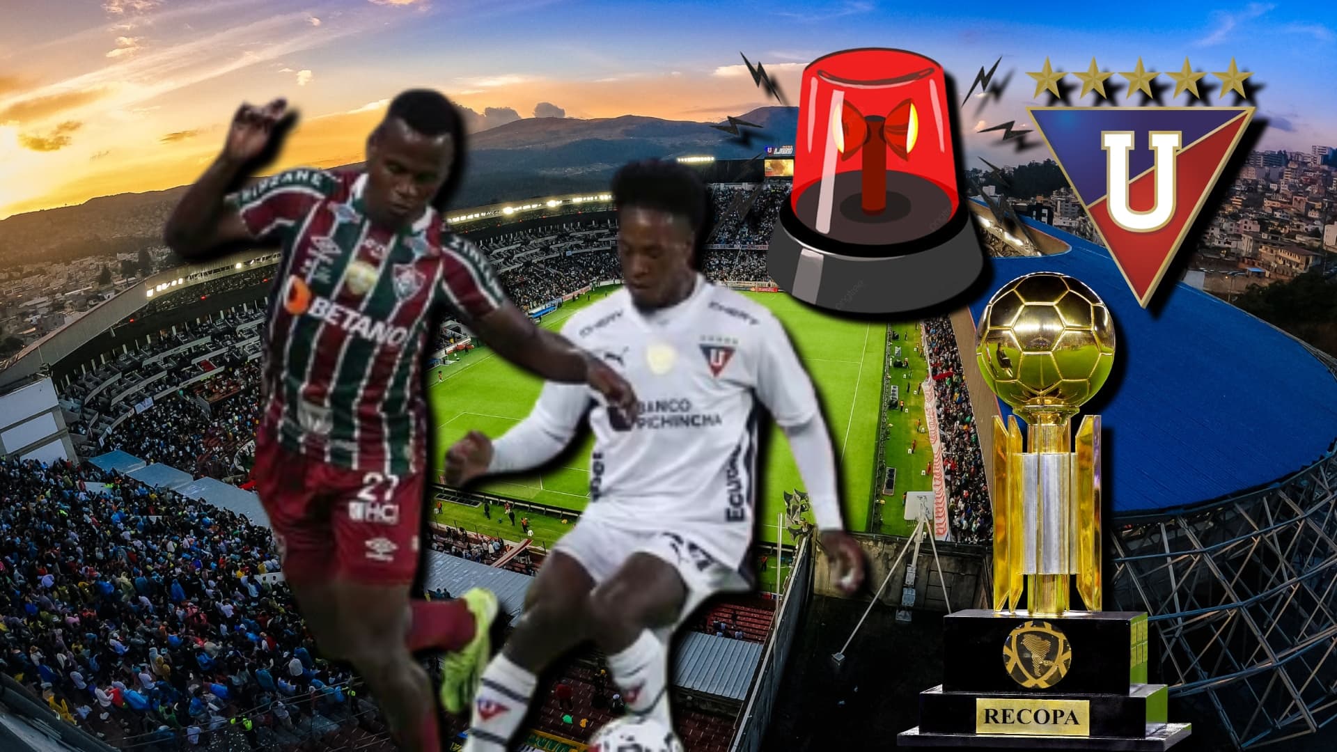 El jugador de LDU que podría no jugar la final de la Recopa, preocupa a los albos