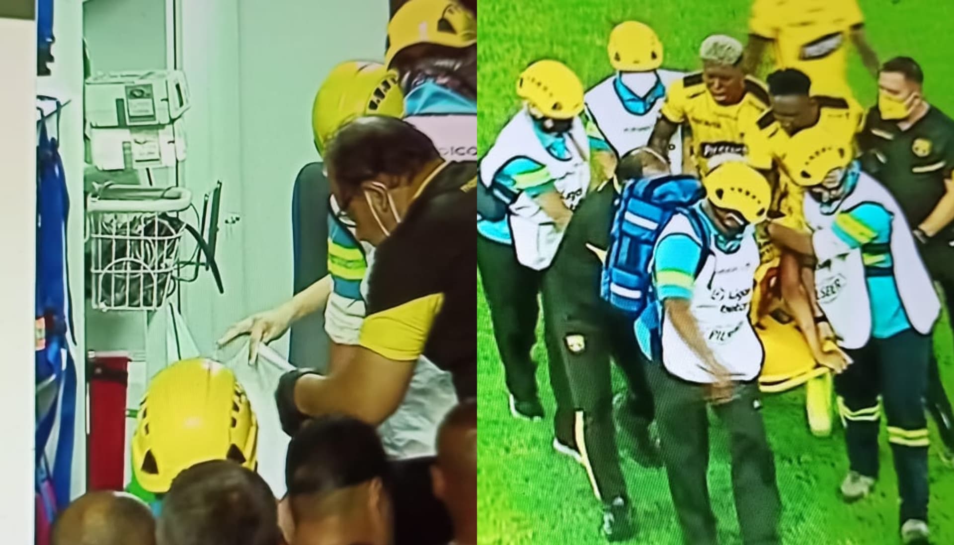 El jugador del ídolo quedó inconsciente luego de un abrupto choque con el jugador de Orense