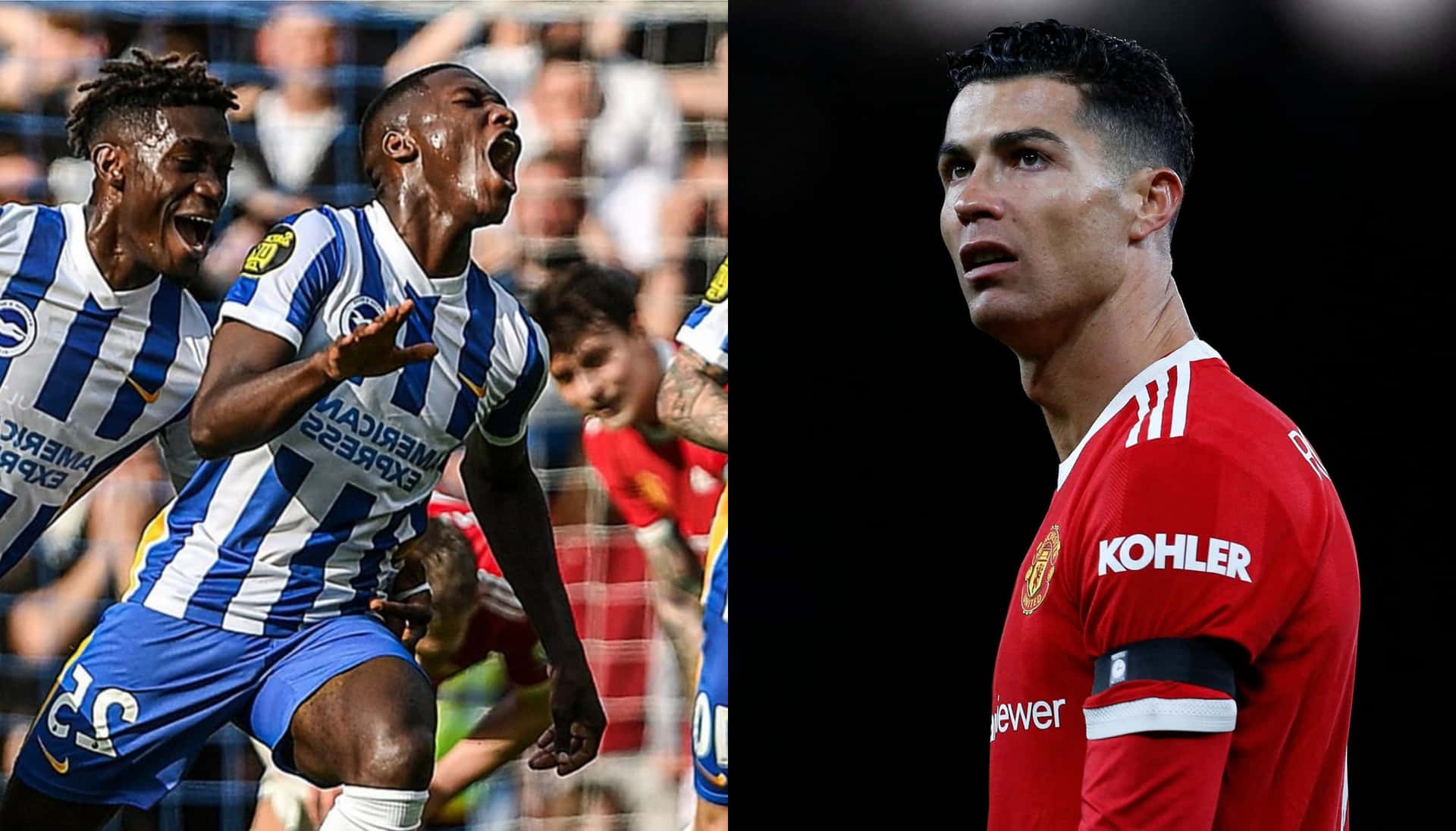 El jugador del Manchester United demostró su molestia tras la derrota ante el Brighton