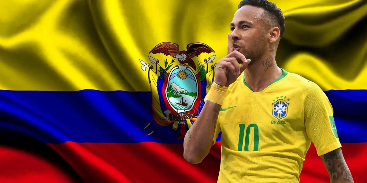 El jugador ecuatoriano aprovechó cuando vino Neymar para presentarle a su familia