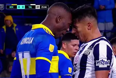 El jugador ecuatoriano no se dejó en un partido bravo contra Boca Juniors