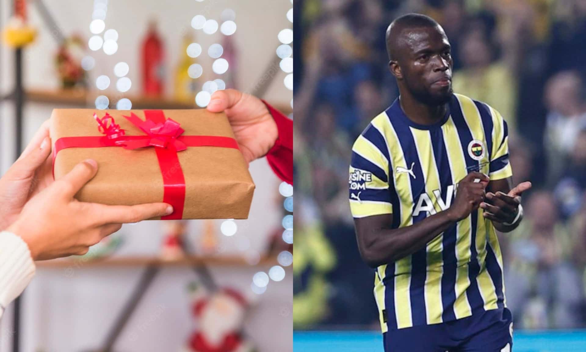 El jugador ecuatoriano se prepara para festejar la Navidad.