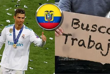 El jugador ecuatoriano tuvo la oportunidad de estar en el Real Madrid y compartir con Cristiano Ronaldo pero ahora está desaparecido