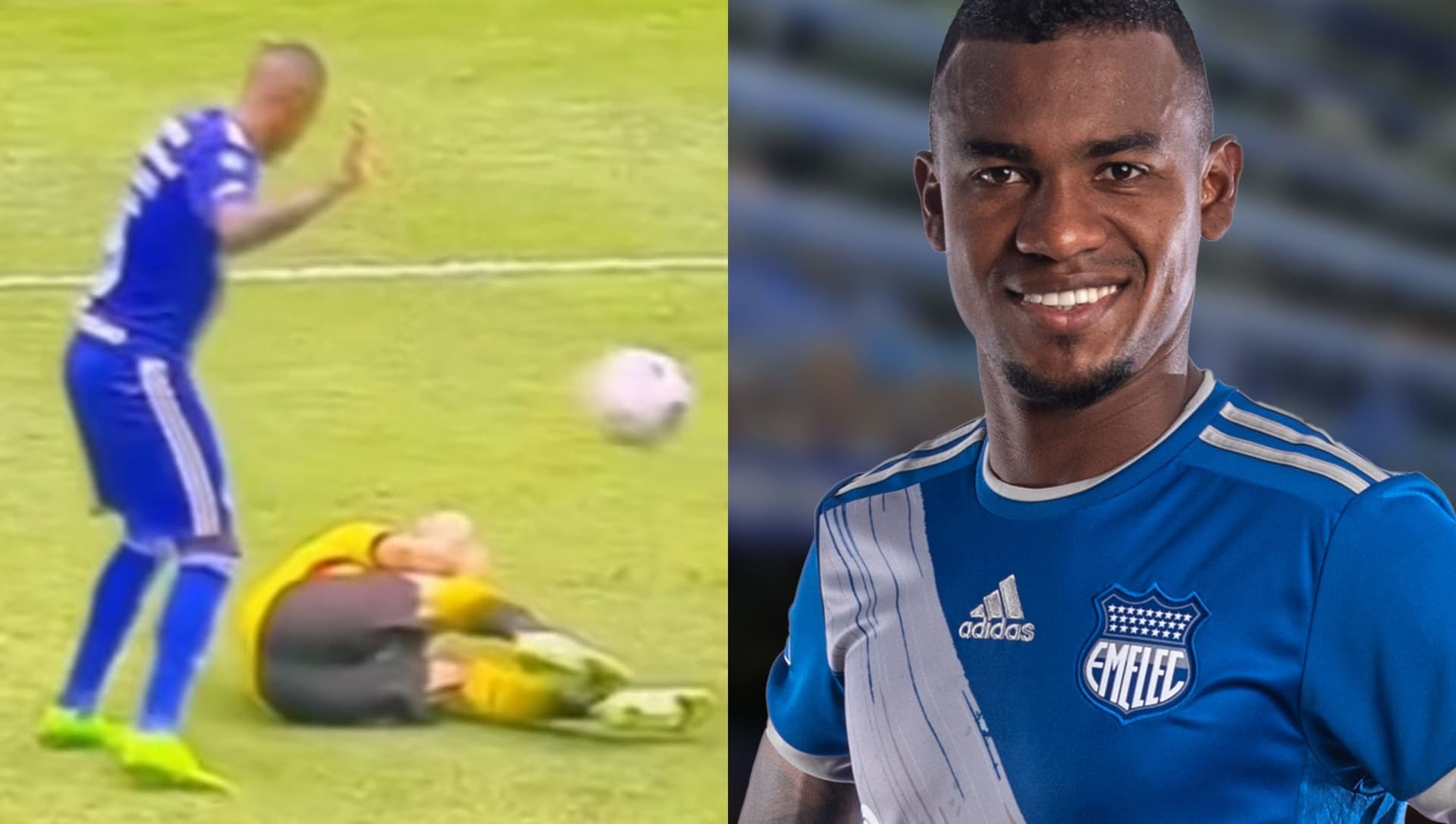 El jugador de Emelec se molestó luego de la expulsión en el Clásico del Astillero