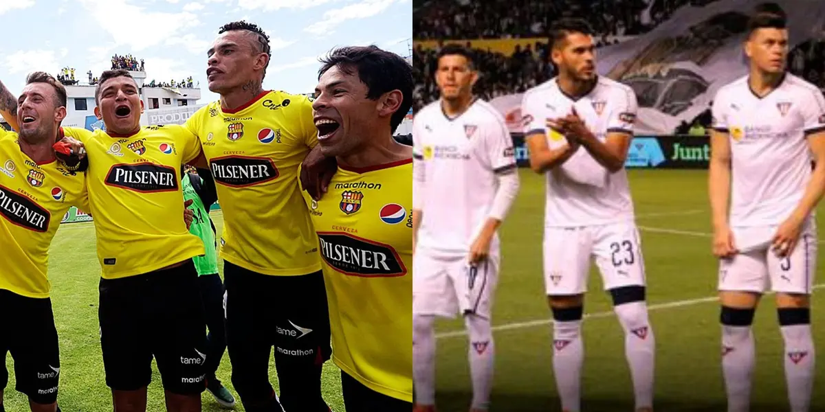 El jugador estuvo en Liga de Quito y Barcelona SC, considera que no hay un punto de comparación entre ambos porque uno es gigante