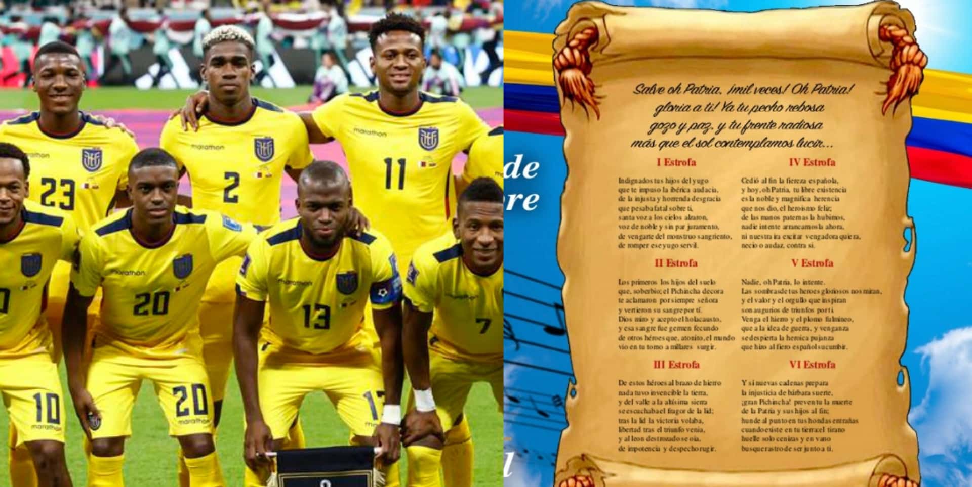 El jugador de la Selección Ecuatoriana confesó que no se sabían el himno