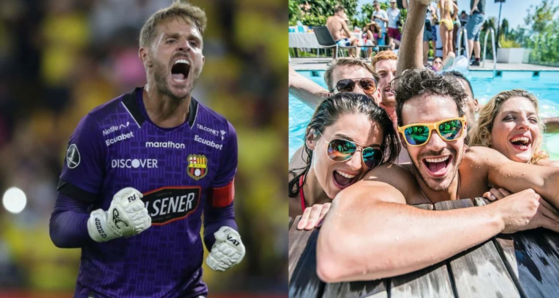 El jugador pasa en piscinas y se ve que no está 100% enfocados