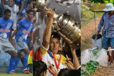 El jugador pasó por Emelec pero en el 2008 que fue campeón de la Libertadores Liga de Quito. Hoy se dedica a trabajar la tierra