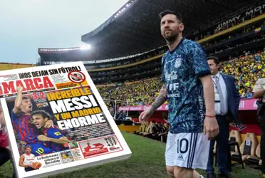 El medio español se hizo eco del momento incómodo que vivió Messi junto al aficionado que se metió a la cancha