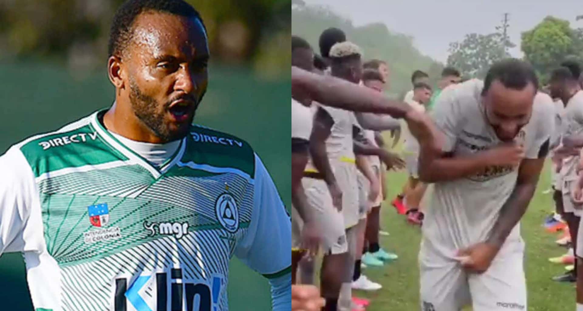 El nuevo jugador de Barcelona SC se llevó una sorpresa de sus compañeros que se divirtieron con su llegada